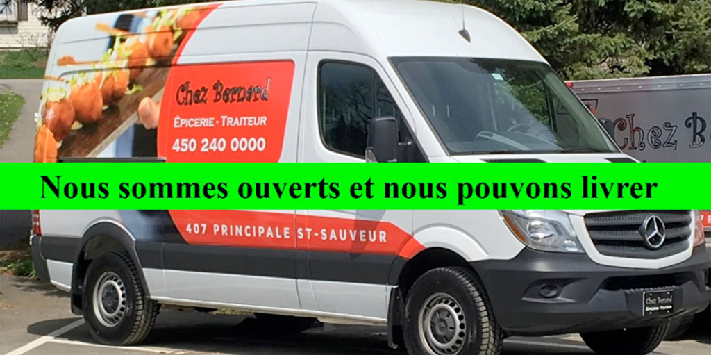 Nous sommes ouverts et nous pouvons livrer